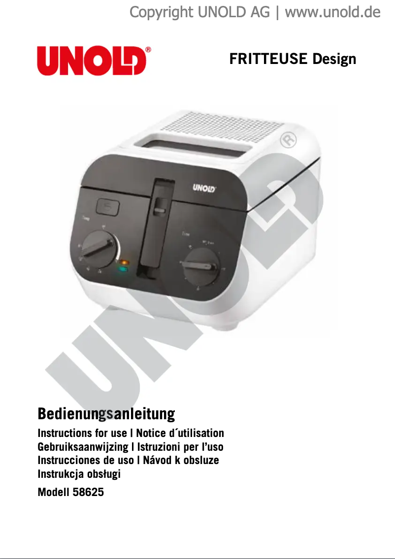Image de la première page du manuel de l'appareil Design 58625