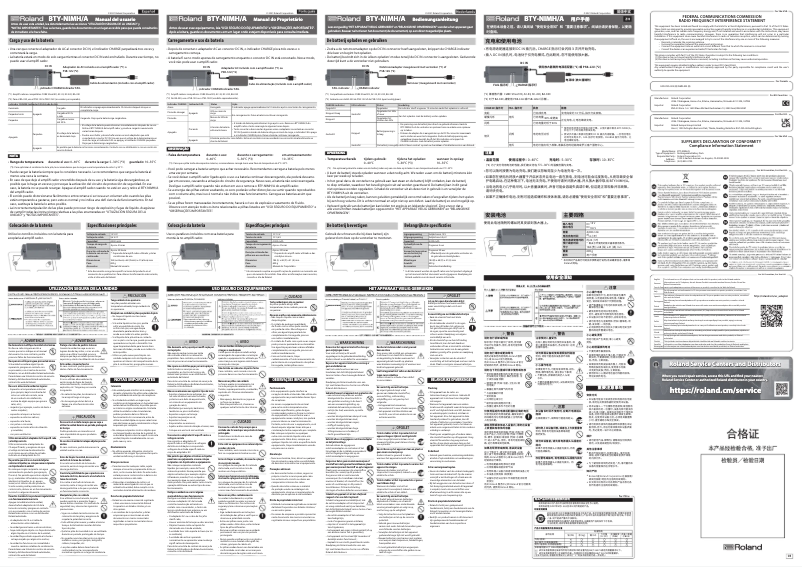 Image de la première page du manuel de l'appareil BTY-NIMH/A