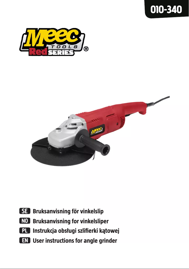 Page n°1 - Manuel utilisateur Meec Tools 010-340