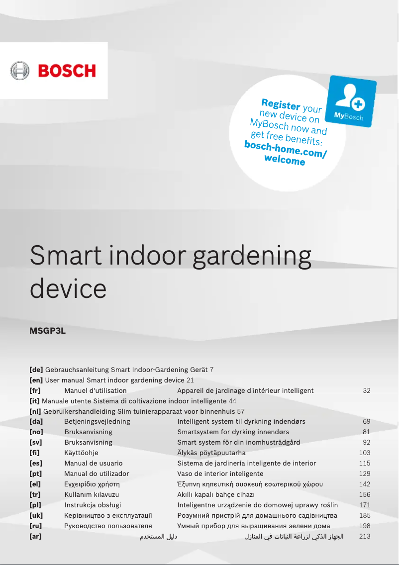 Image de la première page du manuel de l'appareil MSGP3L