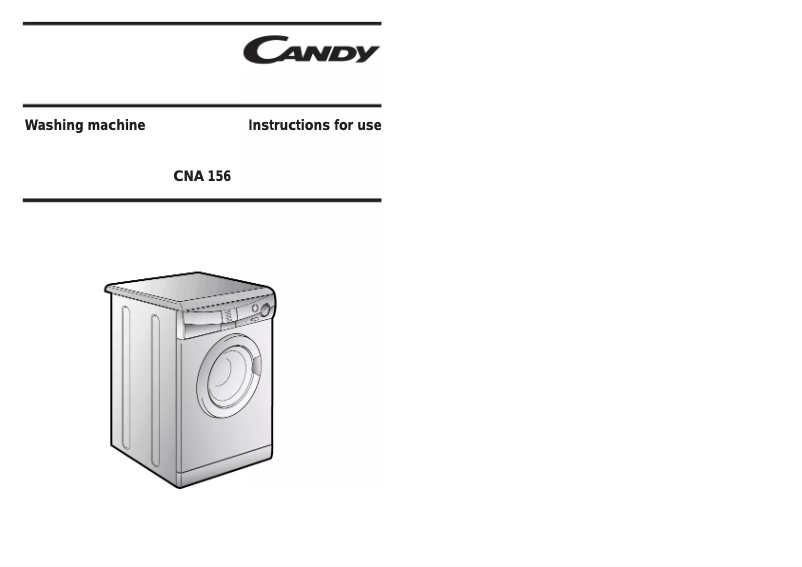 Page n°1 - Manuel utilisateur Candy CNA156-80