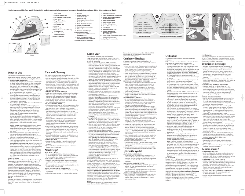 Image de la première page du manuel de l'appareil AS870