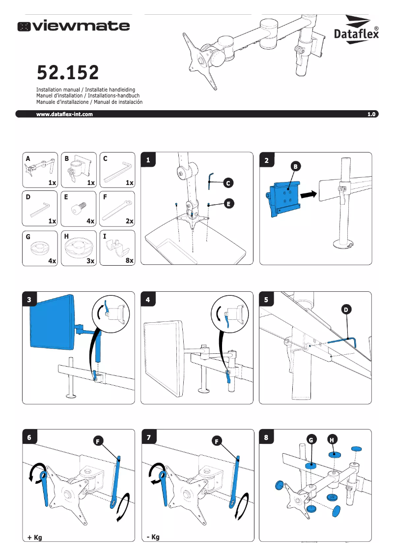 Page n°1 - Manuel utilisateur Dataflex ViewMate 152