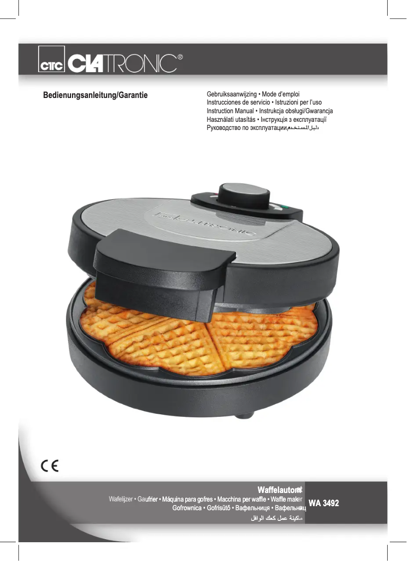 Page 1 de la notice Manuel utilisateur Clatronic WA 3492