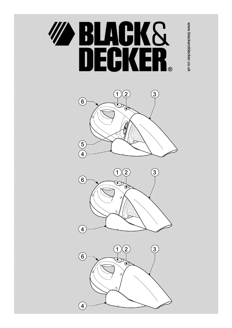 Page n°1 - Manuel utilisateur Black & Decker Dustbuster CHV1440
