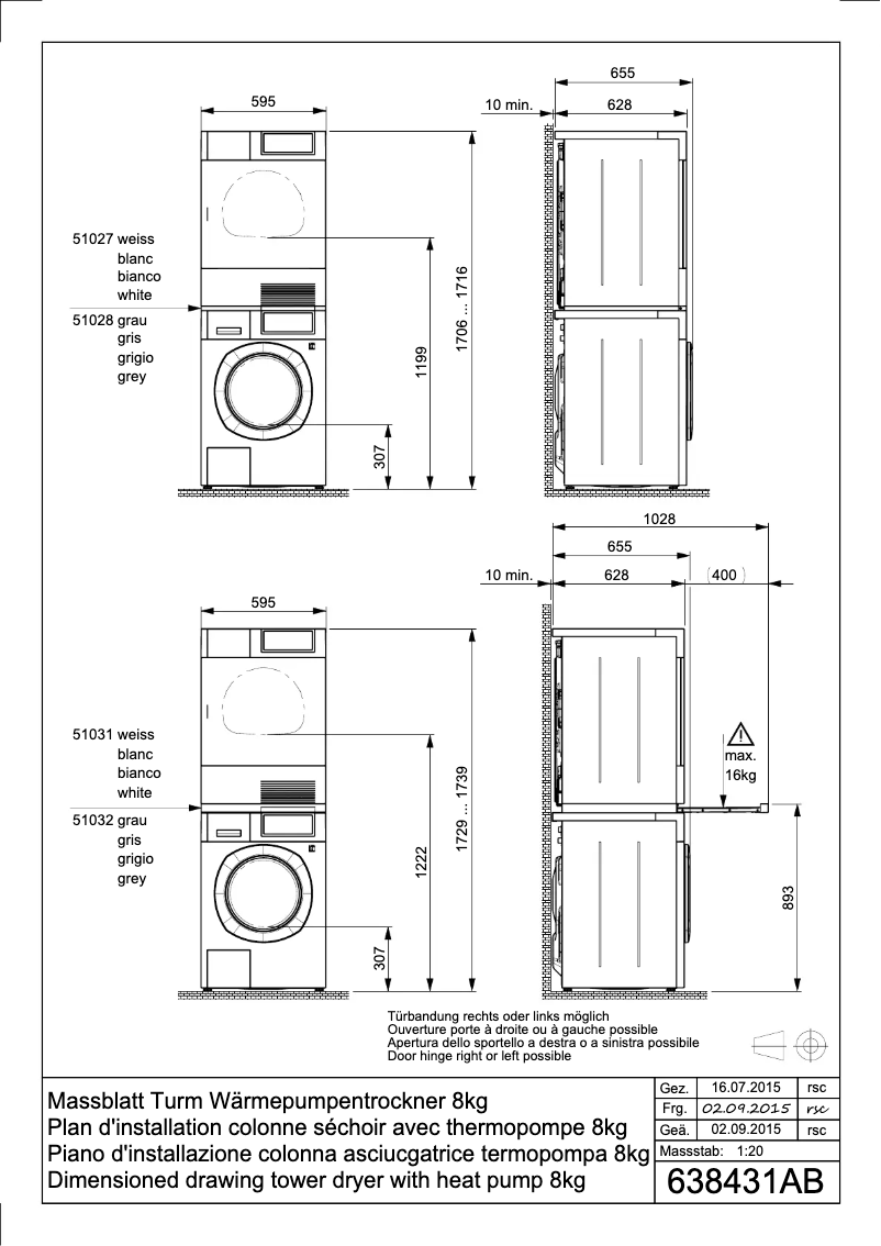 Page n°1 - Dessin technique Schulthess Spirit 610
