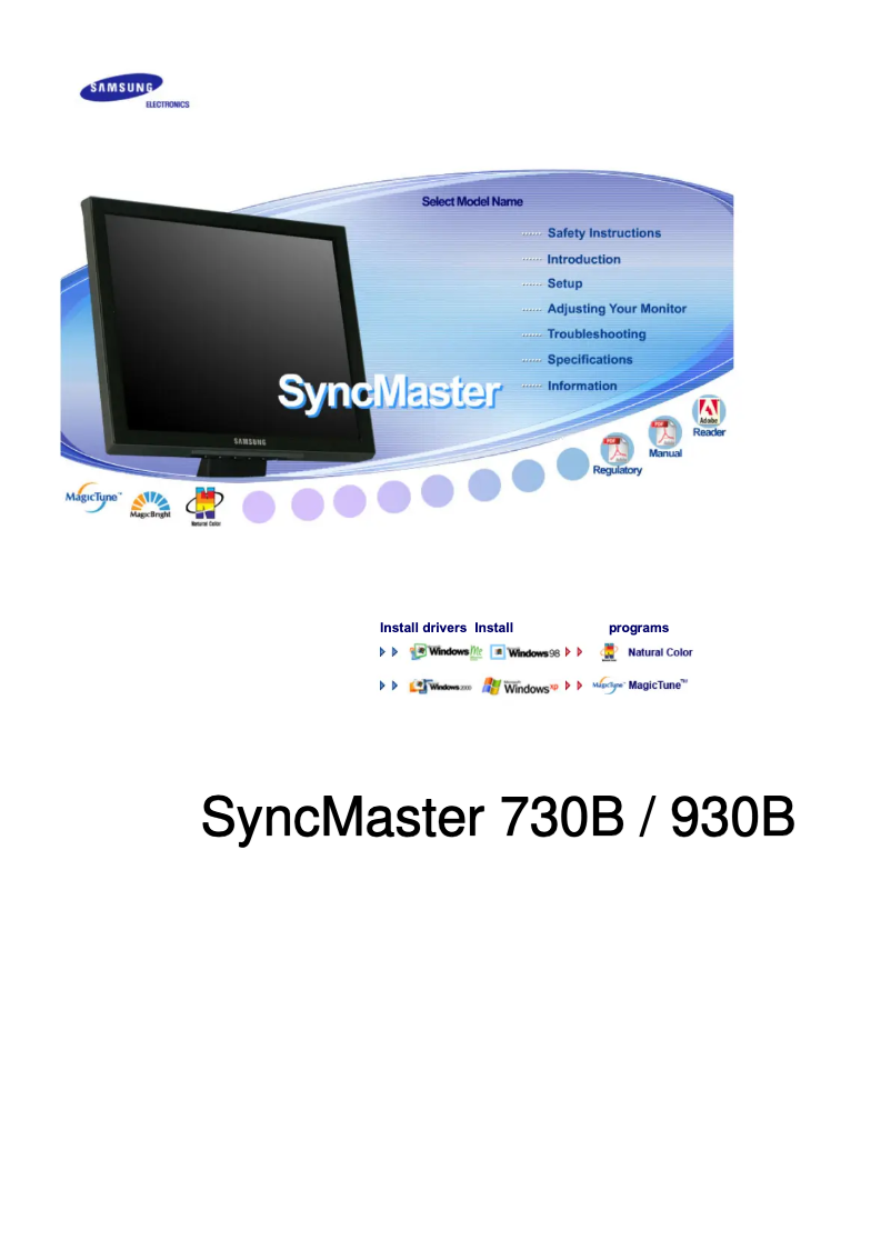 Image de la première page du manuel de l'appareil 930B