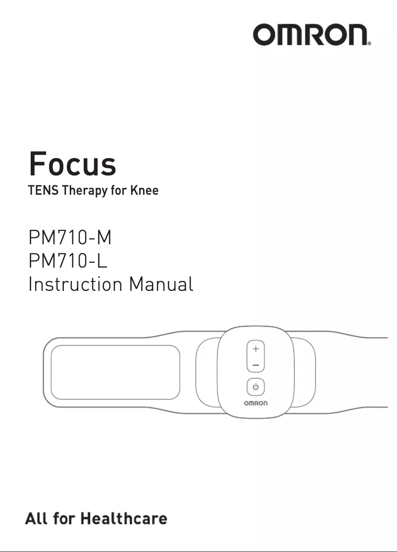 Image de la première page du manuel de l'appareil Focus Tens PM-710-L