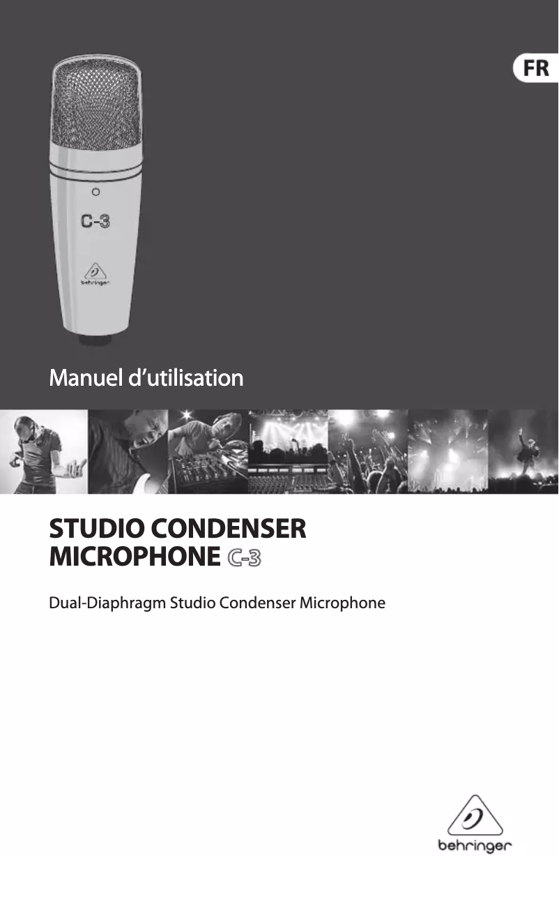Page n°1 - Manuel utilisateur Behringer C-3
