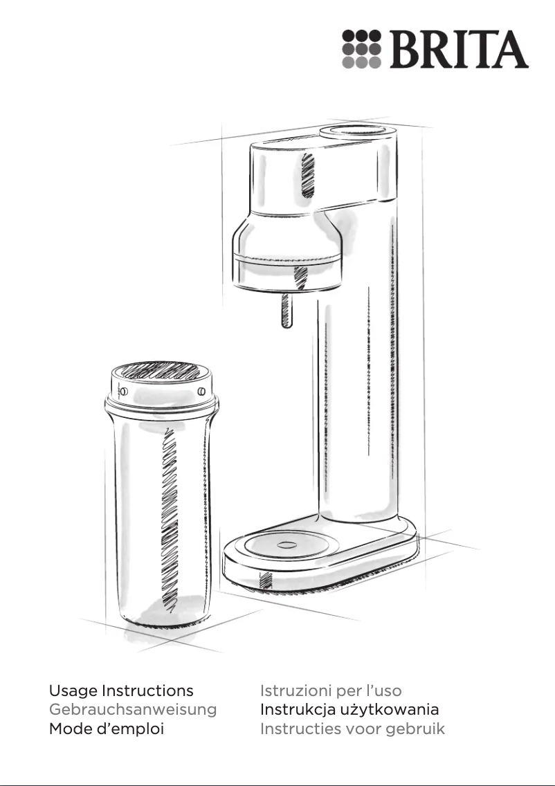 Page 1 de la notice Manuel utilisateur BRITA SodaTRIO