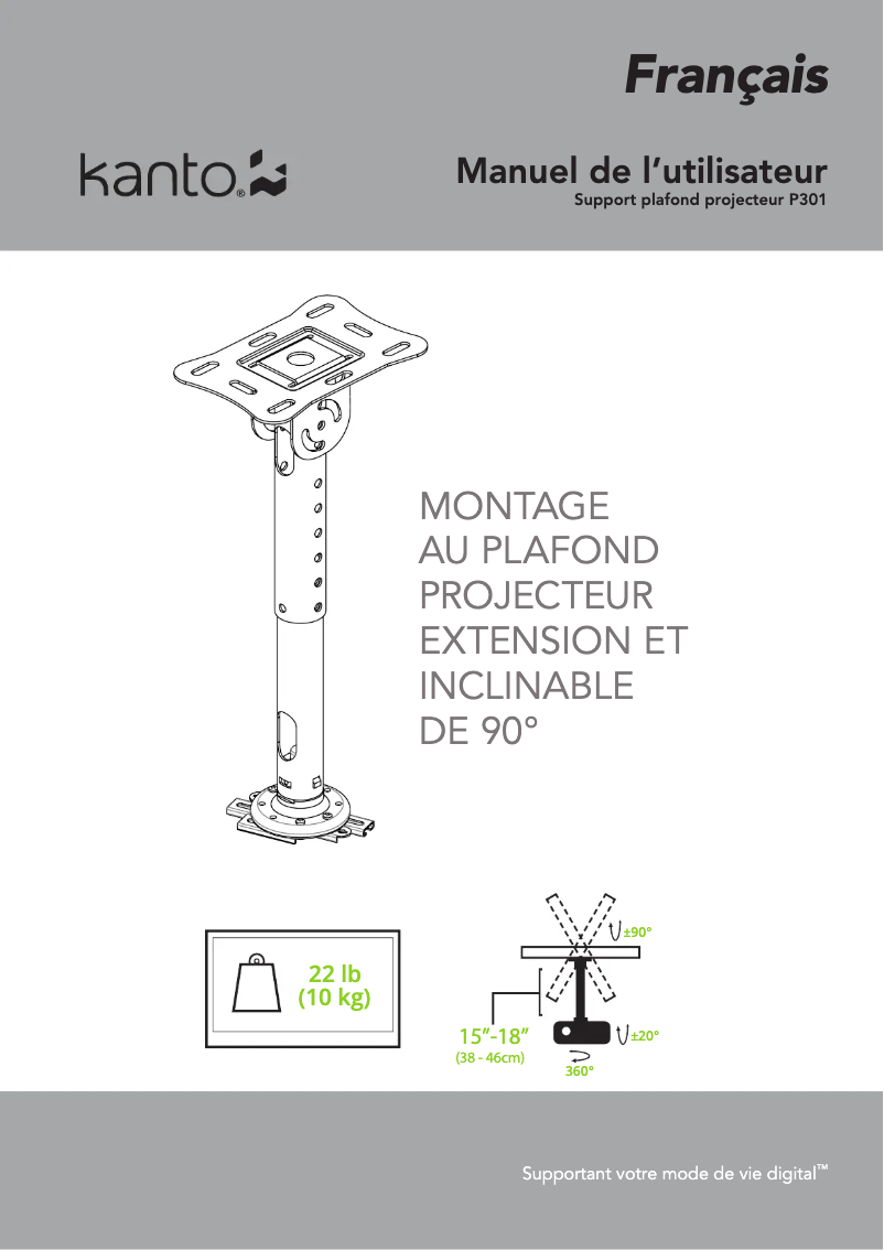 Image de la première page du manuel de l'appareil P301