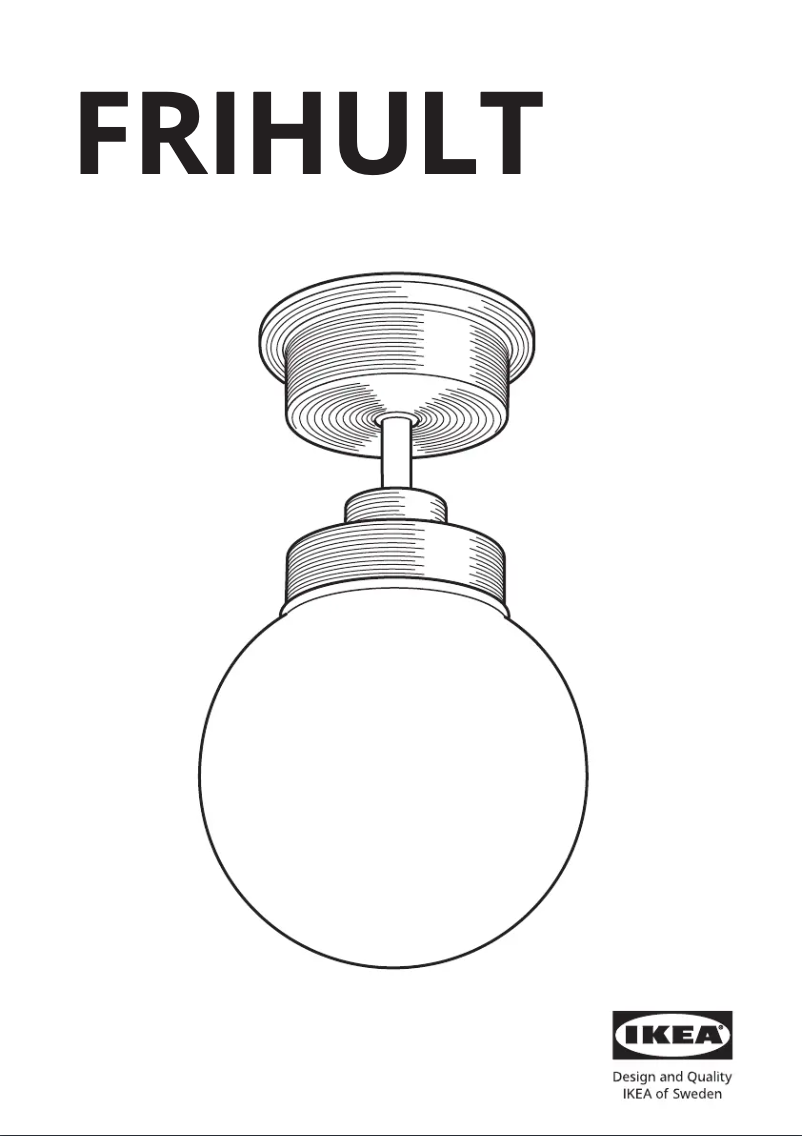 Página 1 del manual Manual de usuario Ikea FRIHULT 205.442.08