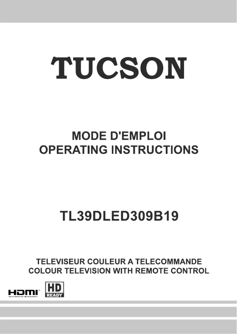 Page n°1 - Manuel utilisateur Tucson TL39DLED309B19