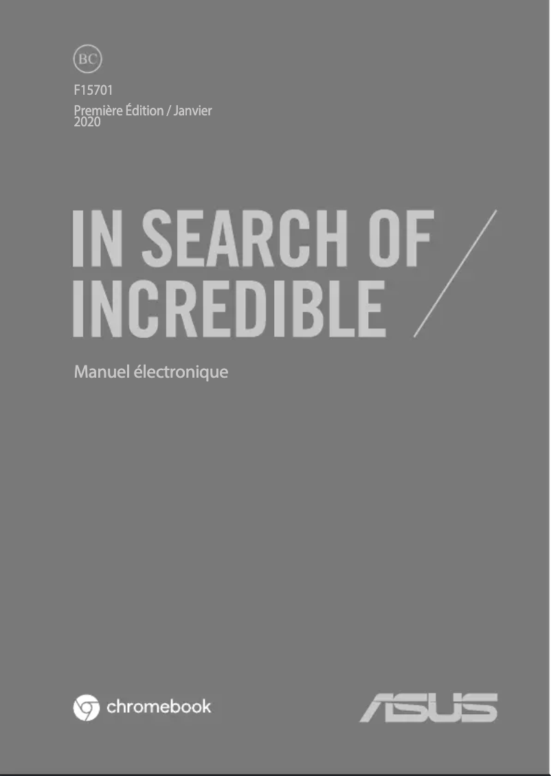 Image de la première page du manuel de l'appareil Chromebook Flip