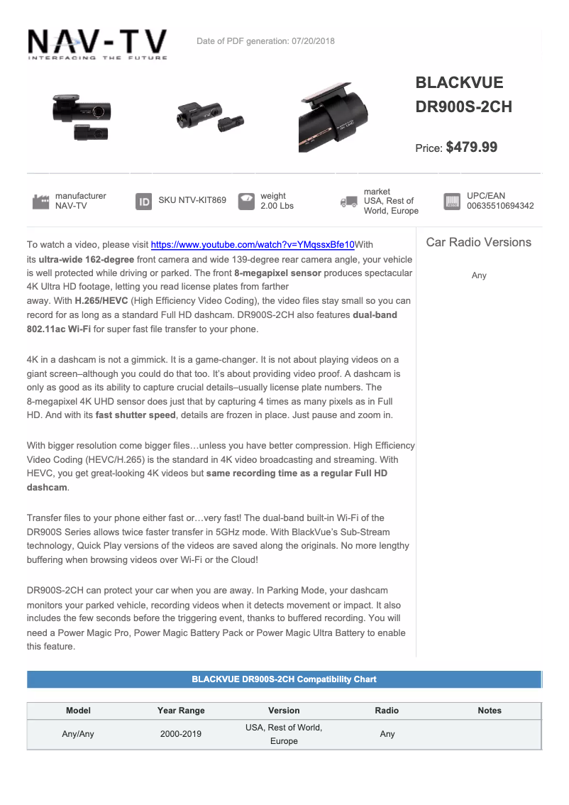 Página 1 del manual Manual de usuario NAV-TV NTV-KIT869