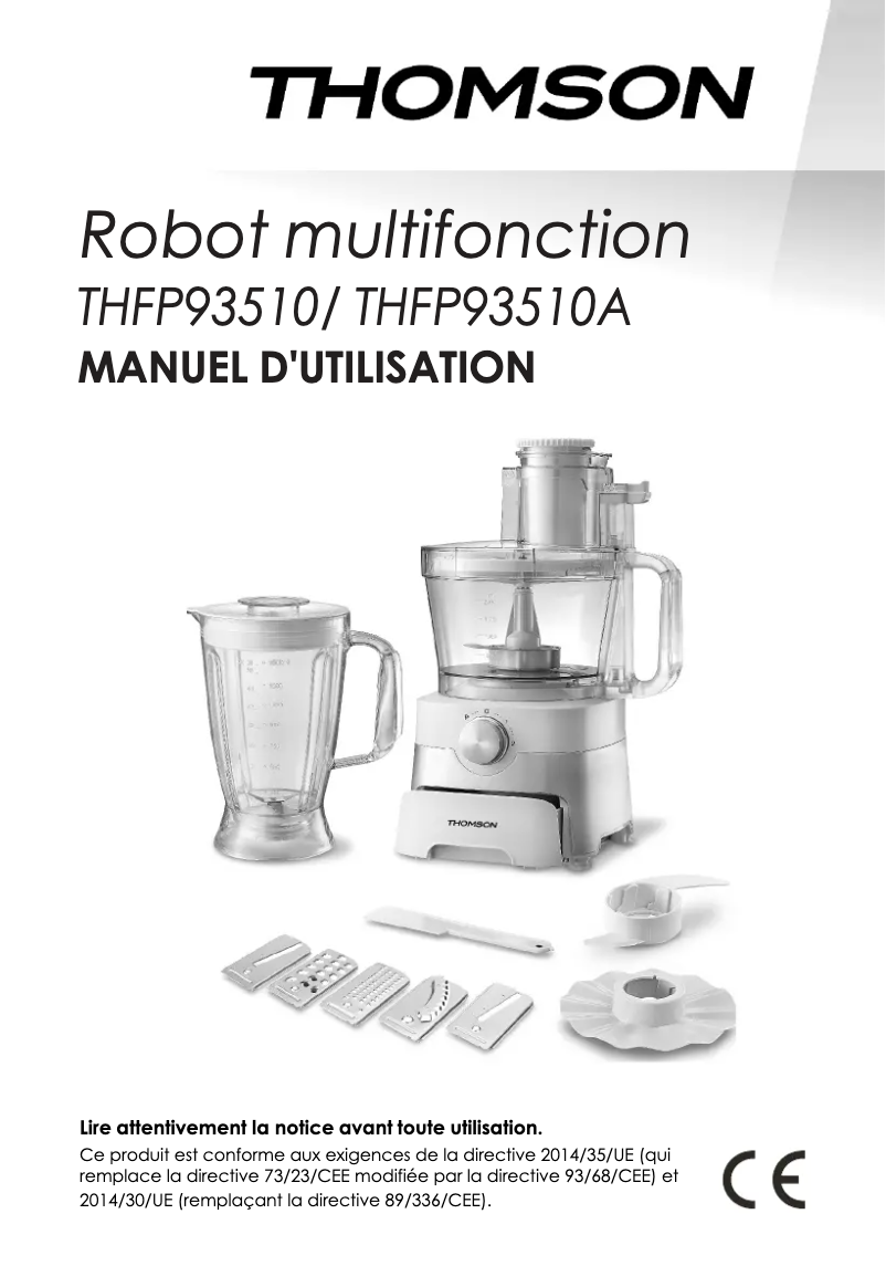 Page n°1 - Manuel utilisateur Thomson THFP93510A