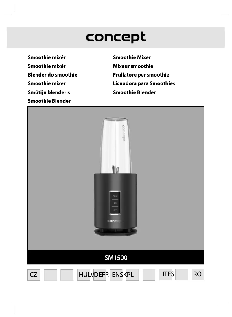 Imagen de la primera página del manual del dispositivo SM1500
