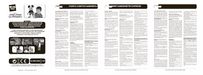 Page 1 de la notice Manuel utilisateur IMC Toys 180345