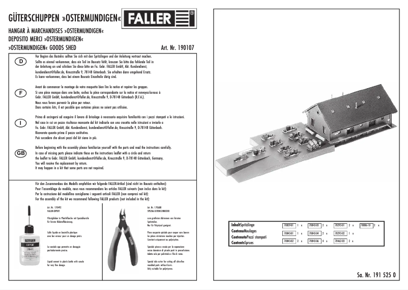 Page n°1 - Manuel utilisateur Faller 190107