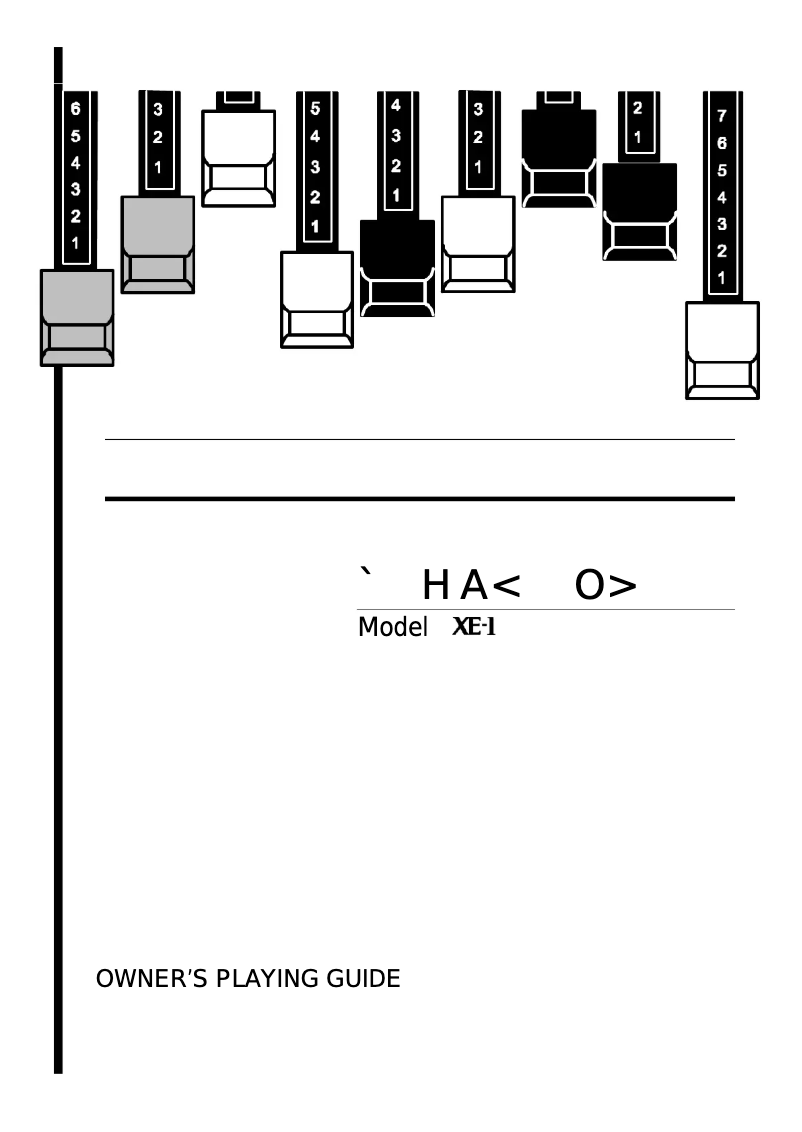 Page 1 de la notice Manuel utilisateur Hammond XE-1