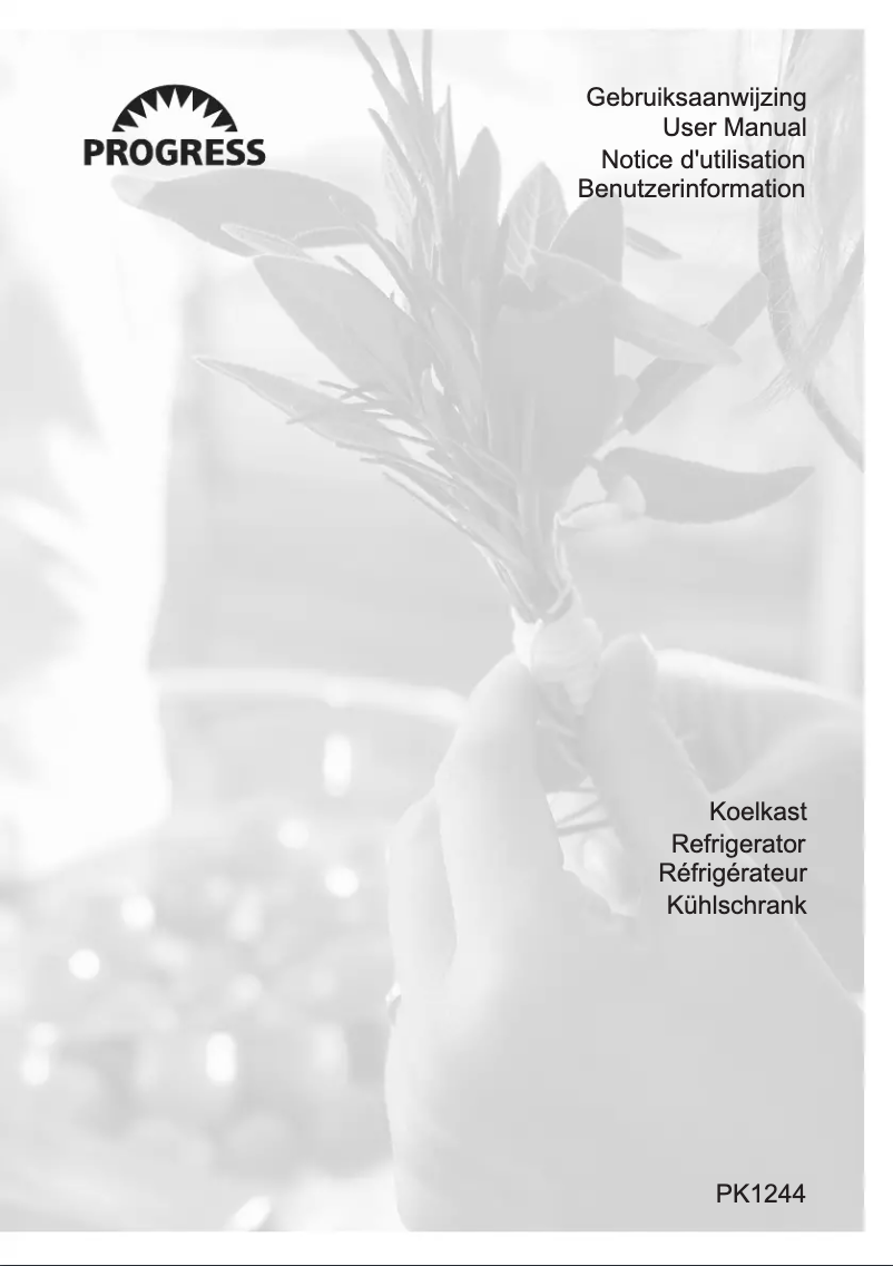 Image de la première page du manuel de l'appareil PK1244