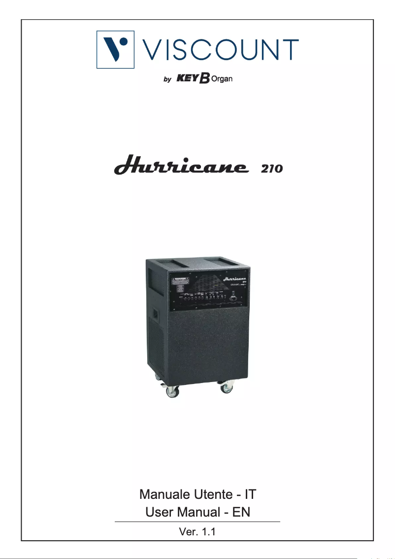 Page n°1 - Manuel utilisateur Viscount Legend Hurricane 210