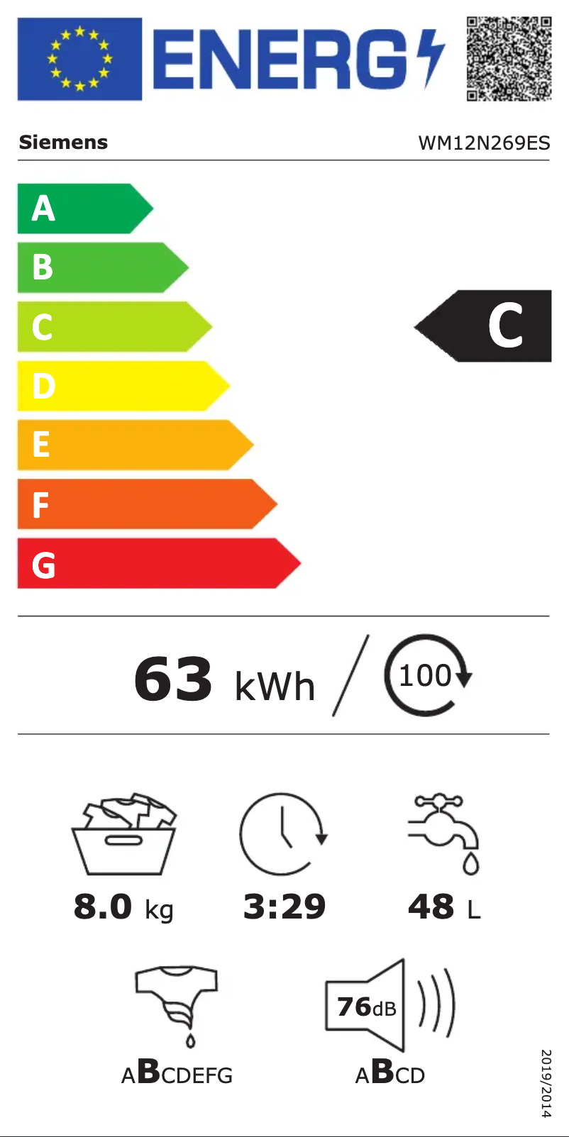 Page n°1 - Manuel utilisateur Siemens WM12N269ES