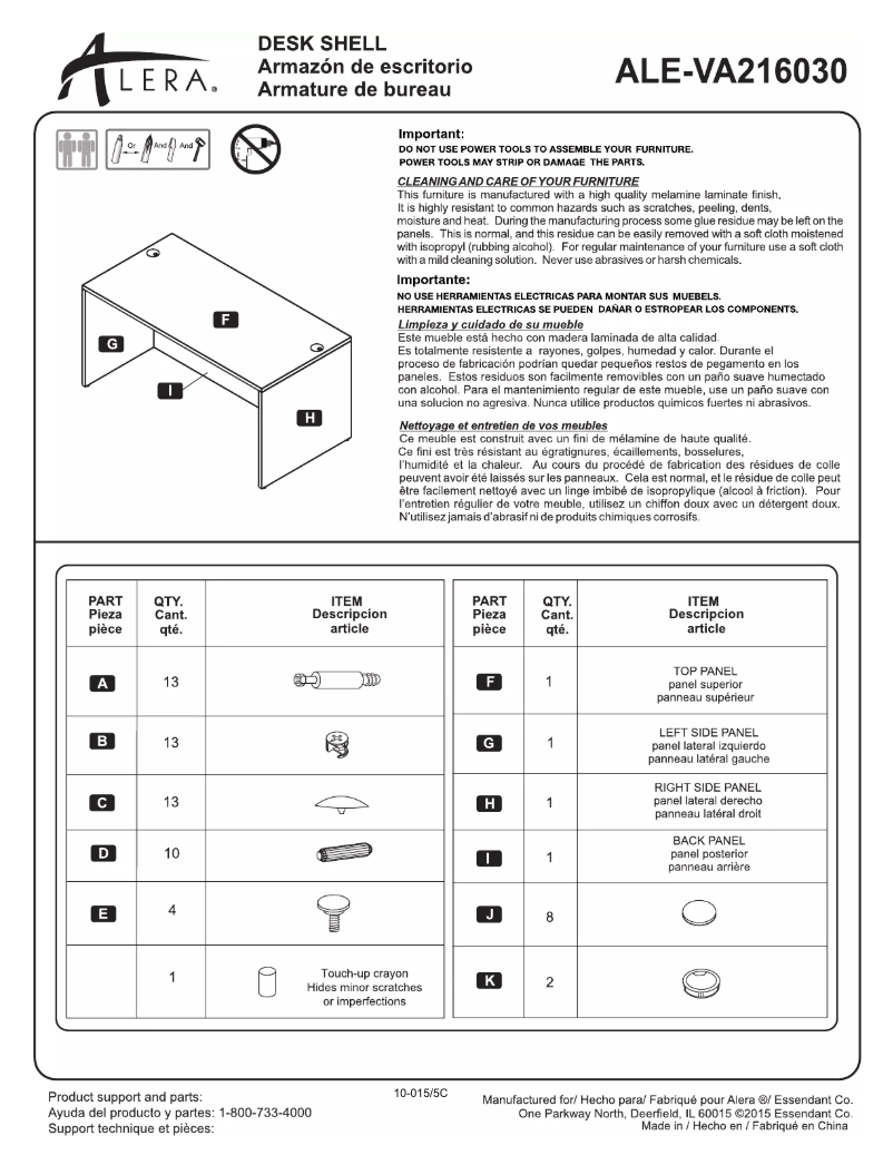 Page n°1 - Manuel utilisateur Aleratec ALEVA216030MC