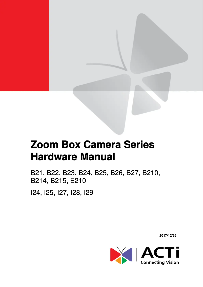 Image de la première page du manuel de l'appareil I29