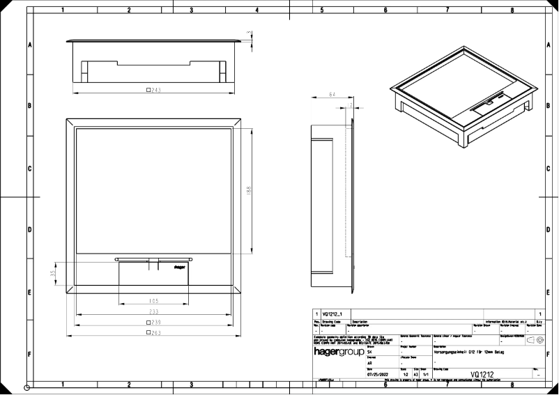 Image de la première page du manuel de l'appareil VQ12129005