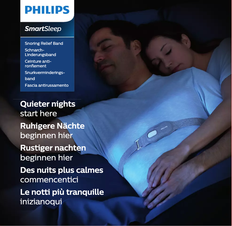 Page 1 of the manual Quick Start Guide Philips SmartSleep SN3710