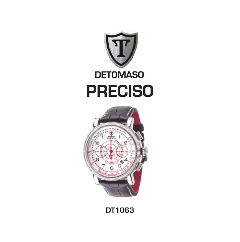 Page n°1 - Manuel utilisateur Detomaso Preciso