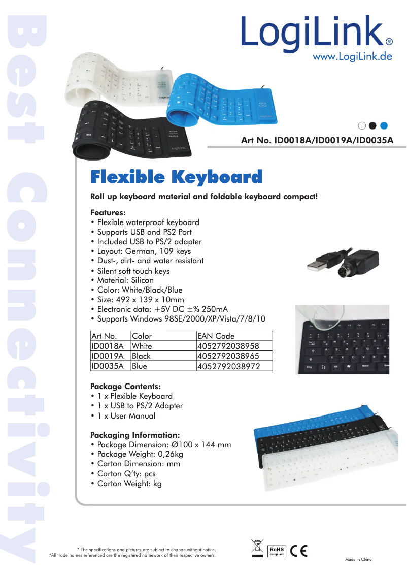 Página 1 del manual Manual de usuario LogiLink ID0019A