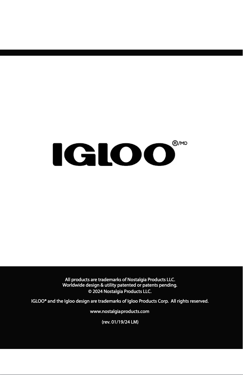 Page n°1 - Manuel utilisateur Igloo IWCBL352CHBKS