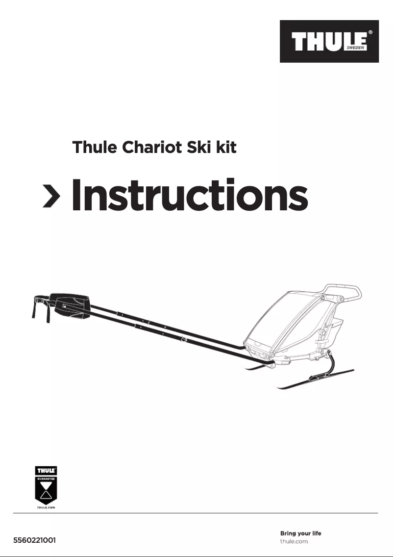Page 1 de la notice Manuel utilisateur Thule Chariot Ski kit