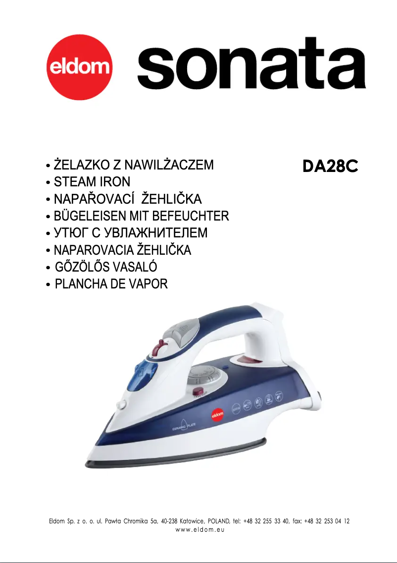 Image de la première page du manuel de l'appareil DA28C