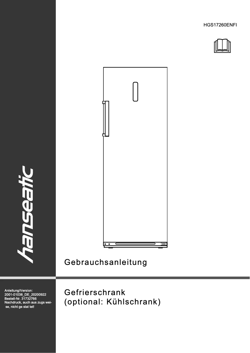 Imagen de la primera página del manual del dispositivo HGS17260ENFI