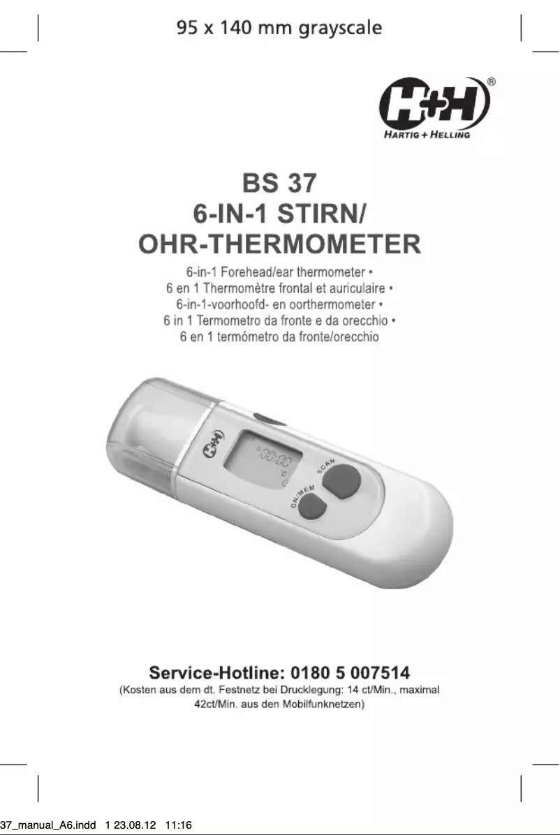 Page n°1 - Manuel utilisateur Olympia BS 37