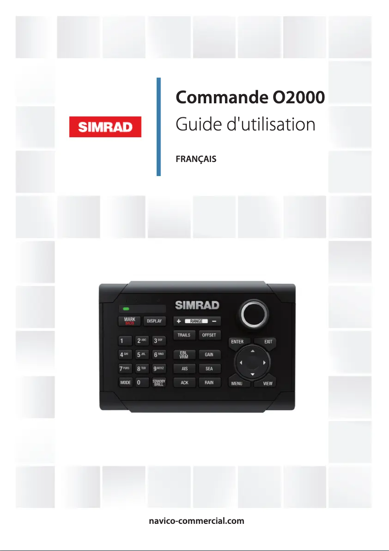 Page 1 de la notice Manuel utilisateur Simrad O2000
