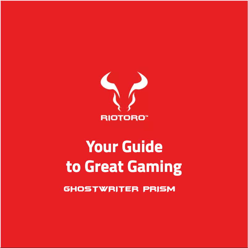 Image de la première page du manuel de l'appareil Ghostwriter Prism