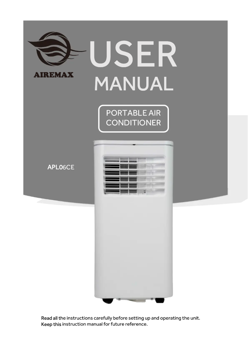 Página 1 del manual Manual de usuario AireMax APL06CE