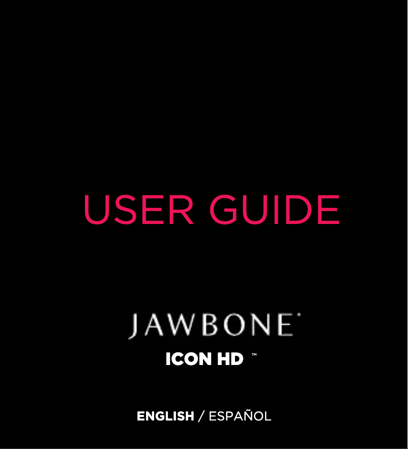 Page 1 de la notice Manuel utilisateur Jawbone Icon HD