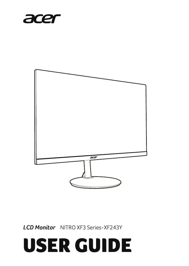 Imagen de la primera página del manual del dispositivo XF243YS