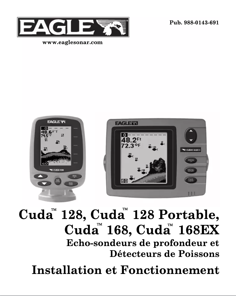 Image de la première page du manuel de l'appareil Cuda 168