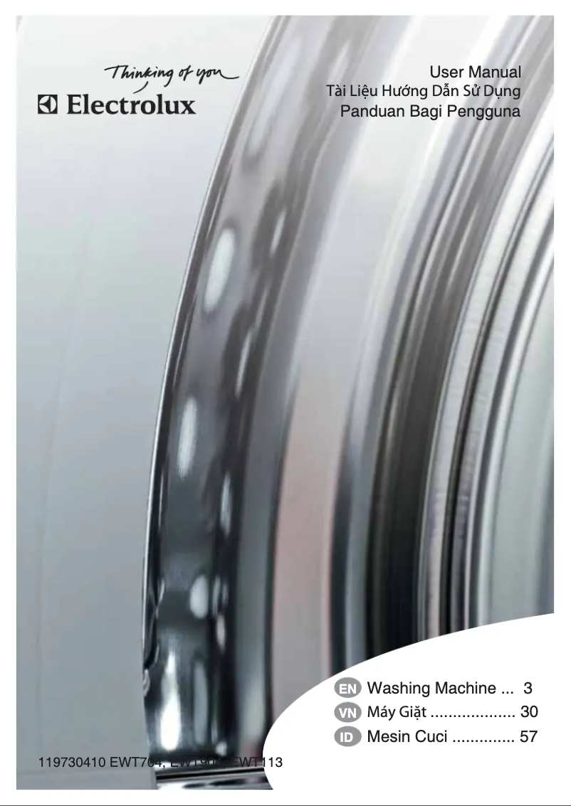 Image de la première page du manuel de l'appareil EWT904