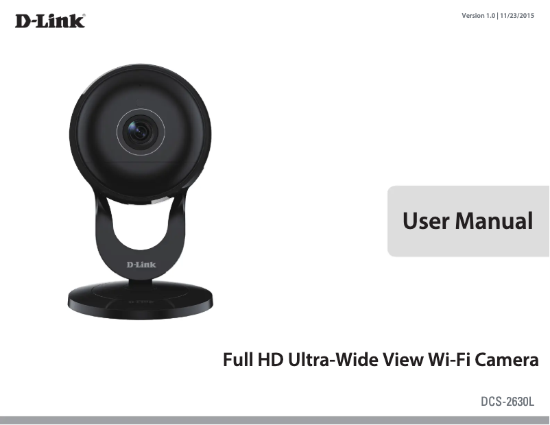 Page n°1 - Manuel utilisateur D-Link DCS-2630L