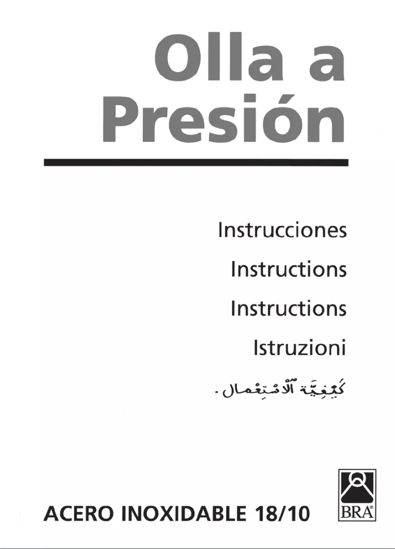 Página 1 del manual Manual de usuario BRA 183992