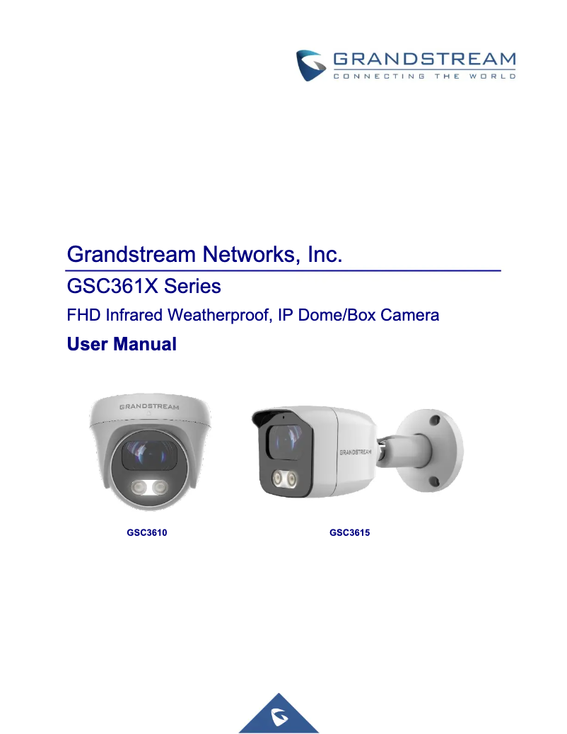 Page 1 de la notice Manuel utilisateur Grandstream GSC3610