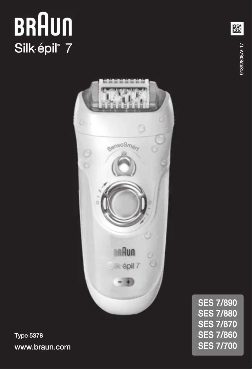 Page n°1 - Manuel utilisateur Braun Silk-épil Beautyset 7 7-875