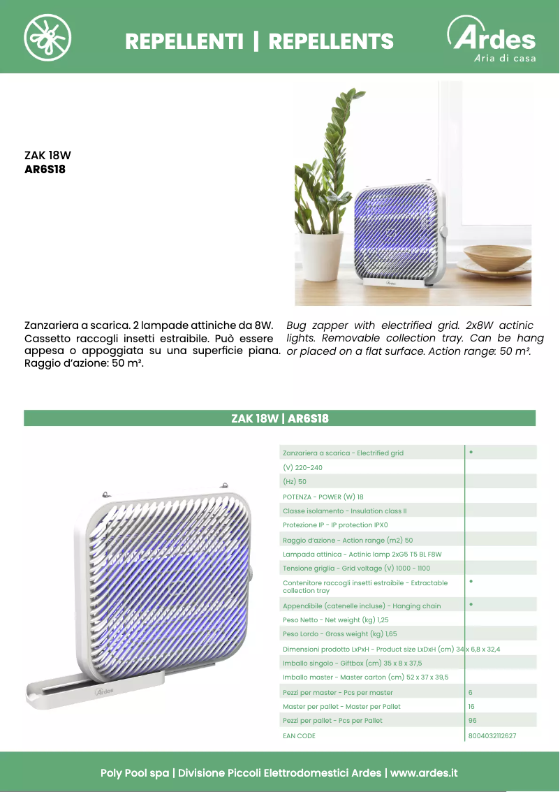 Image de la première page du manuel de l'appareil AR6S18